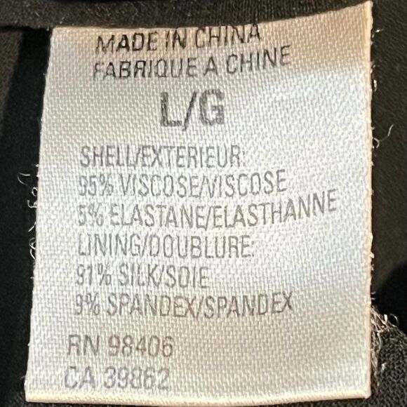 Theory Boho Black Ribbed Midi Sundress with Puff Sleeves size Large - Picture 4 of 6